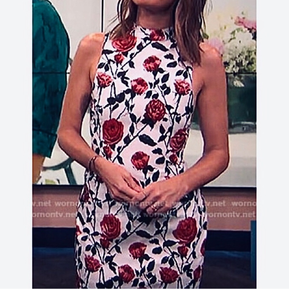 ASILIO True Match Dress Floral Brocade Red/Black/White